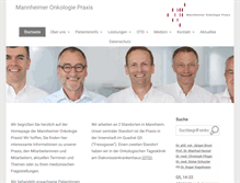 Tablet Screenshot of mannheimer-onkologie-praxis.de